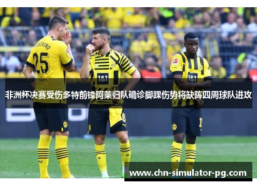 非洲杯决赛受伤多特前锋阿莱归队确诊脚踝伤势将缺阵四周球队进攻 非洲杯决赛受伤多特前锋阿莱归队确诊脚踝伤势将缺阵四周球队进攻